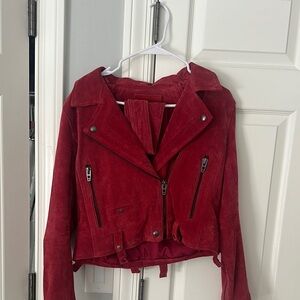 Red Suede Blank NYC Women's Jacket